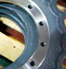 close-up of sprocket wheel
